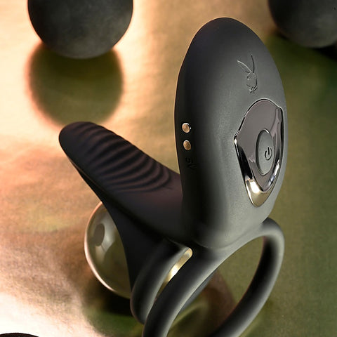Playboy Pleasure JUST RIGHT Vibrating Cock Ring by Evolved