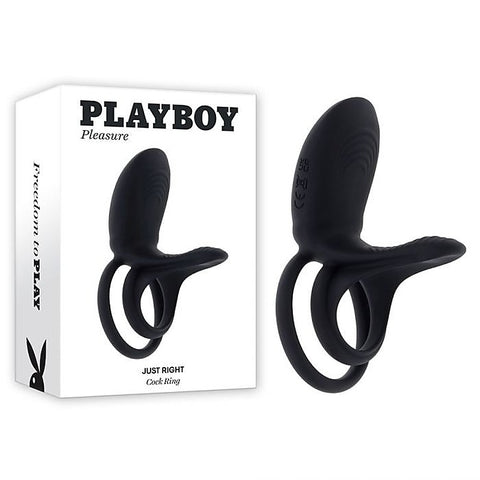 Playboy Pleasure JUST RIGHT Vibrating Cock Ring by Evolved