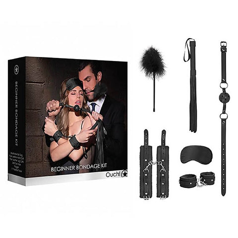 Ouch! 5 Piece Beginners Bondage Kit by Shots Toys