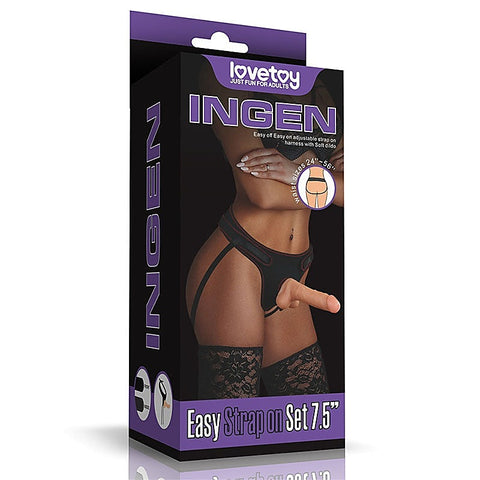 Ingen Easy 19 cm Strap-On Realistic Dildo by Lovetoy