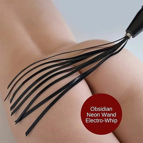 KinkLab Obsidian Neon Wand 3 Piece E Stimulation Intensity