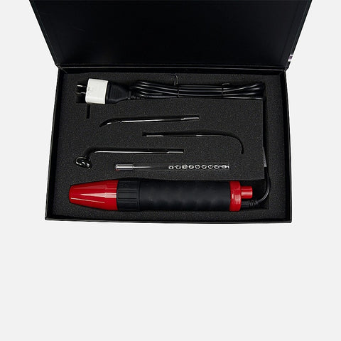 Neon Wand 5 Piece Electrosex Kit Red by The Stockroom
