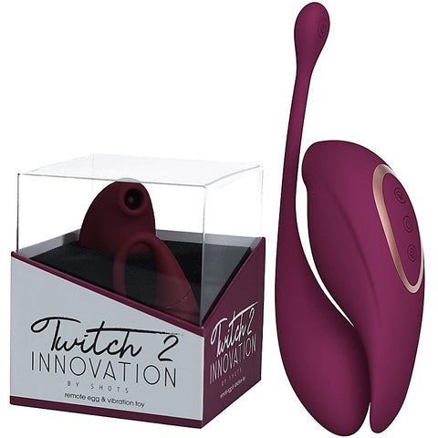 Twitch 2 USB Rechargeable Suction Vibrator by Shots Toys