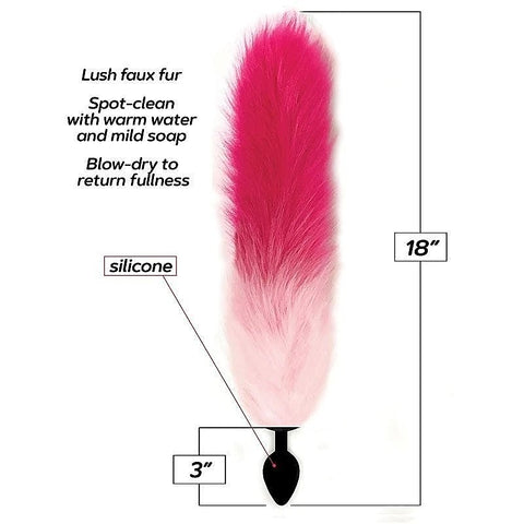 Foxy Fox Tail Silicone Butt Plug by Icon Brands