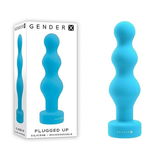 Plugged Up Vibrating Butt Plug by Gender X