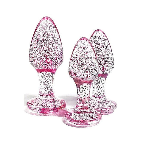 Glitter Gem 3 Piece Butt Plug Set by Adam & Eve