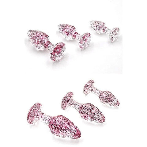 Glitter Gem 3 Piece Butt Plug Set by Adam & Eve