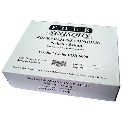 Naked Classic Bulk 144 Condoms by Four Seasons