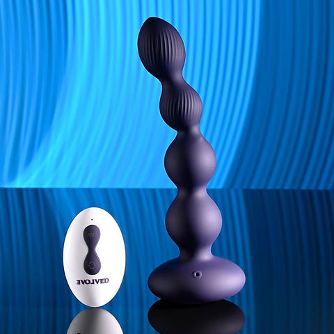 Pleasure Orbit Twirling & Vibrating Anal Beads by Evolved