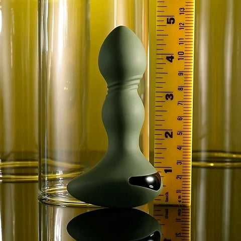 Lieutenant Vibrating Anal Plug Green by Evolved