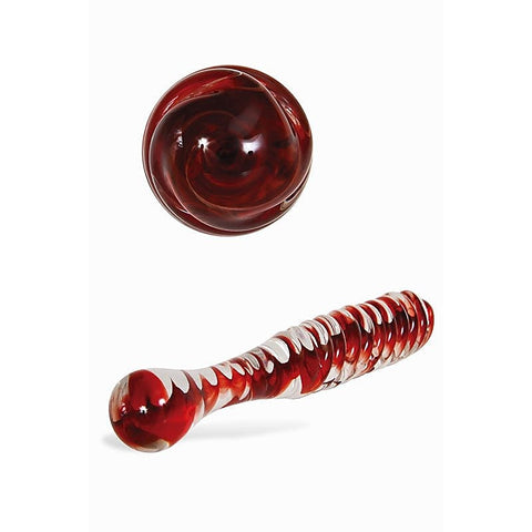 Sweetheart Swirl Glass Dildo by Adam & Eve Sextoys