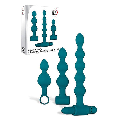 Vibrating Bumpy Anal Bead Set by Adam & Eve