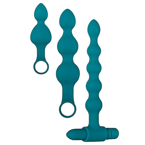 Vibrating Bumpy Anal Bead Set by Adam & Eve