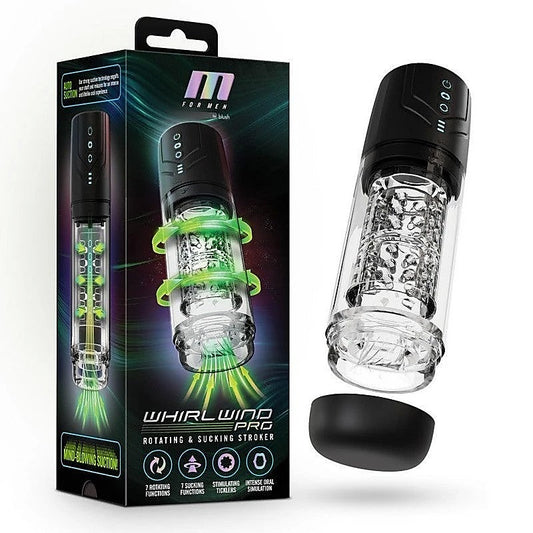 Whirlwind Pro Rotating & Sucking Auto Mens Stroker