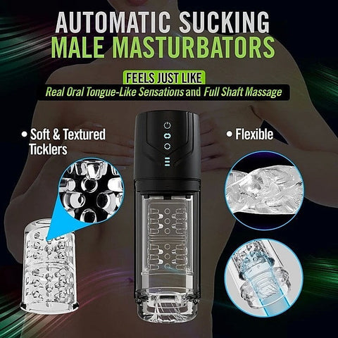 Whirlwind Pro Rotating & Sucking Auto Mens Stroker