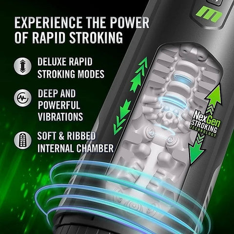 Master Blaster Vibrating & Sucking Auto Male Masturbator