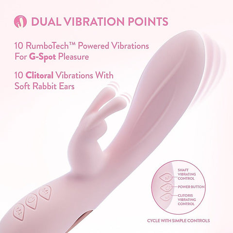 Morgan USB Rechargeable Rabbit Vibrator by Blush Novelties