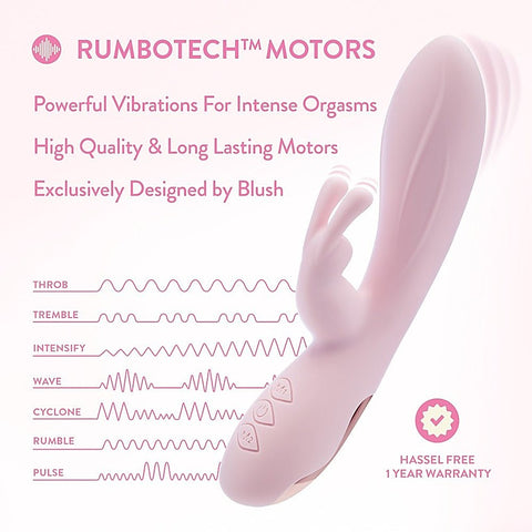 Morgan USB Rechargeable Rabbit Vibrator by Blush Novelties