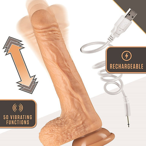 Dr Skin Silicone Dr. Grey Rechargeable Thrusting Dong