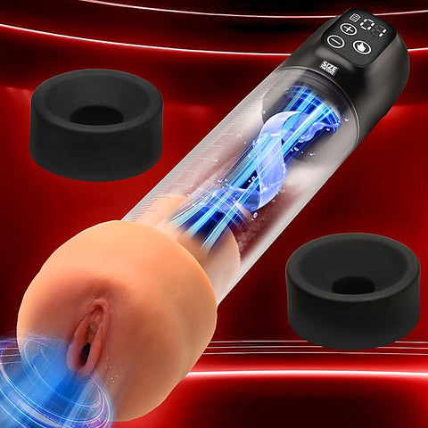 Size Matters Sucking and Rechargeable Mens Penis Pump