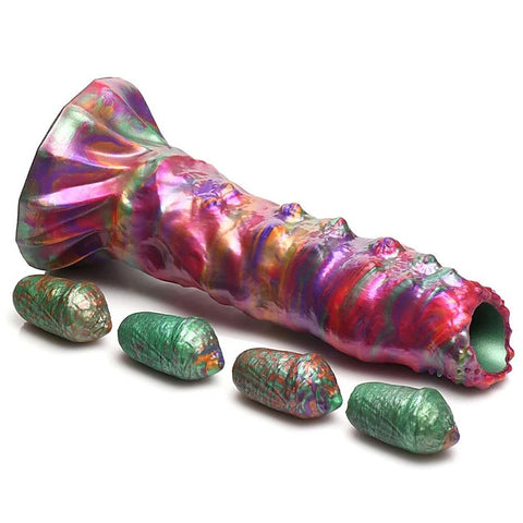 Larva Silicone Ovipositor Dildo w/ Eggs by XR Brands