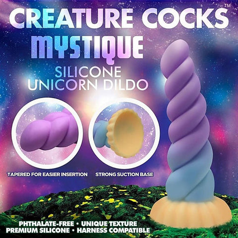 Creature Cocks Mystique Fantasy Silicone Unicorn Dildo