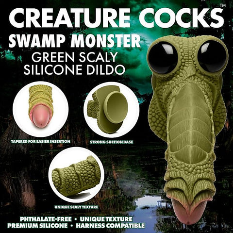 Creature Cocks Swamp Monster Fantasy Dildo by XR Brands