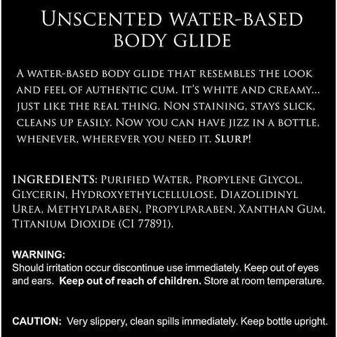 Master Series Jizz Water Based Lubricant by XR Brands