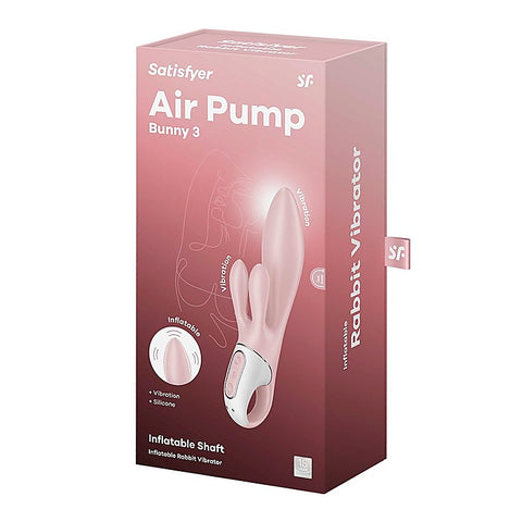 Air Pump Bunny 3 Inflatable Rabbit Vibrator by Satisfyer