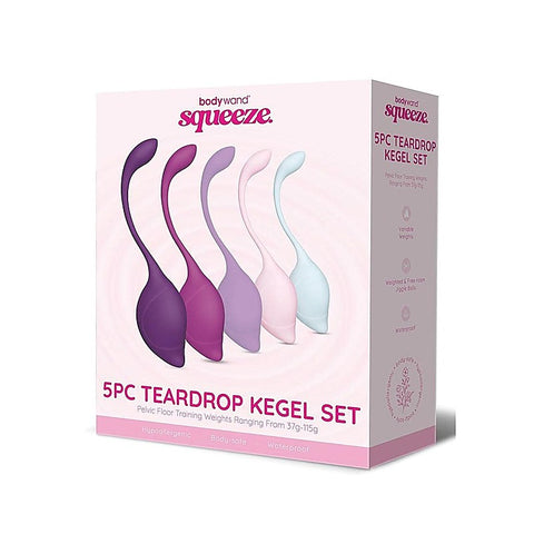 Bodywand Squeeze 5 Piece Teardrop Weighted Kegel Exerciser