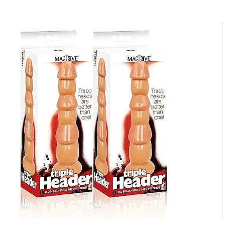 Massive Triple Header 3 Dick Anal Dildo by Icon Brands