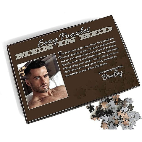 Sexy Jigsaw Puzzle Men In Bed Bradley by Little Genie