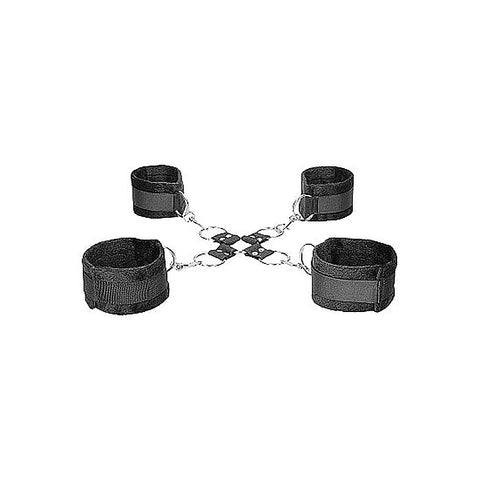 OUCH Black and White Velcro Hogtie by Shots Toys