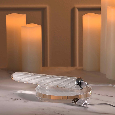 Playboy Pleasure IN A TWIST Glass Bullet Vibrator by Evolved