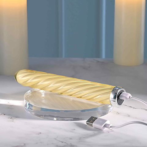 Playboy Pleasure TWIST OF FATE Glass Bullet Vibrator