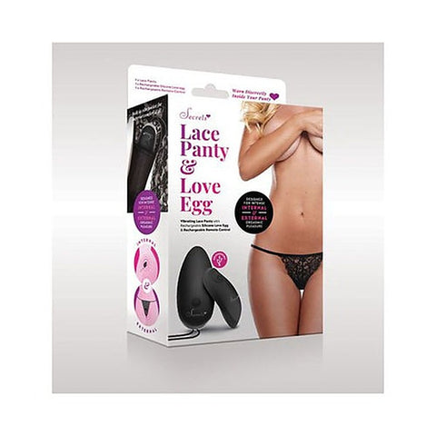 Secrets Scalloped Remote Controlled Lace Vibrating Panties