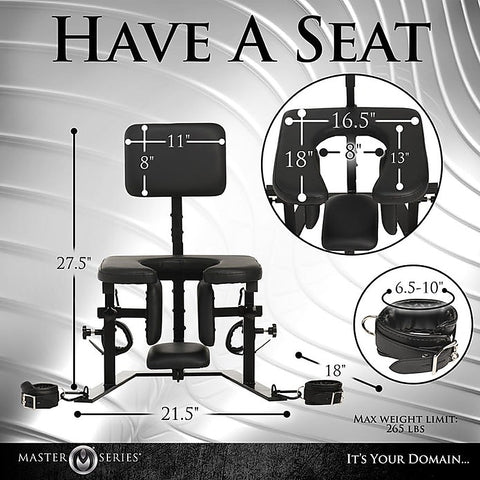 Master Series Pleasure Throne Oral Sex Chair by XR Brands