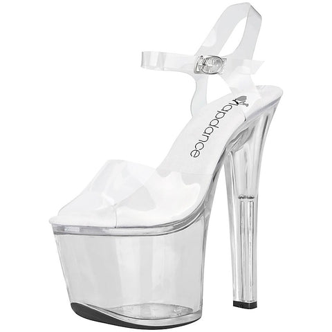 Lapdance 7 Inch Clear Platform Sandals by Xgen Products