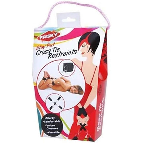Frisky Stay Put Cross BDSM Play Tie Restraints by XR Brands