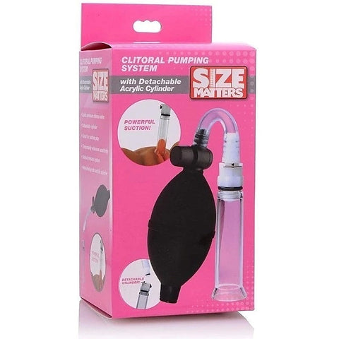 Size Matters Clitoral Pumping System With Acrylic Cylinder