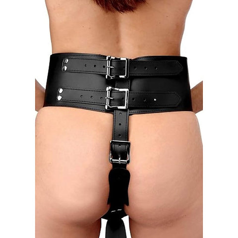 Strict Forced Orgasm Wand Holder Bondage Belt by XR Brands