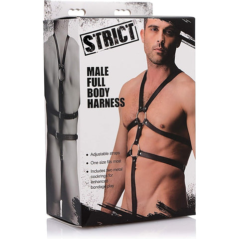 Strict Male Full Body Bondage Play Harness by XR Brands