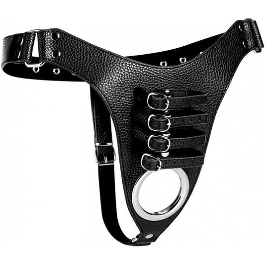 Strict Male Chastity Harness by XR Brands