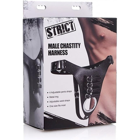 Strict Male Chastity Harness by XR Brands