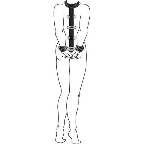 BDSM Neck & Wrist Restraint by Easytoys