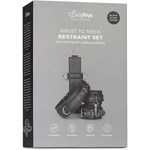 BDSM Neck & Wrist Restraint by Easytoys