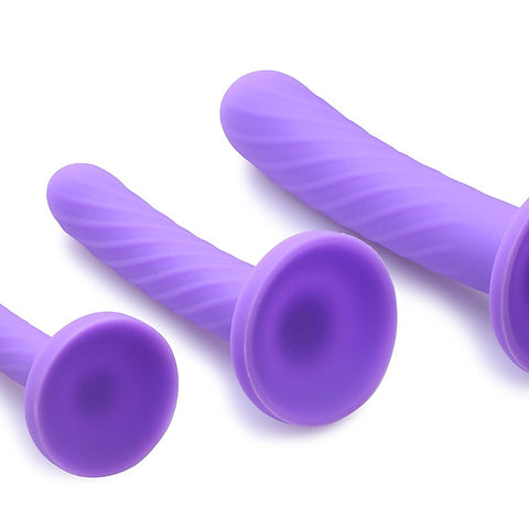 Tri-Play Silicone Dildo Set by XR Brands