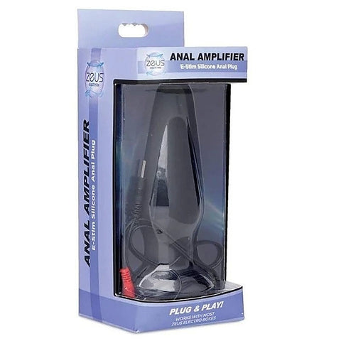 Zeus Anal Amplifier Silicone eStim Anal Plug by XR Brands