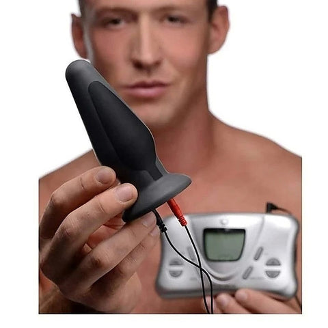 Zeus Anal Amplifier Silicone eStim Anal Plug by XR Brands