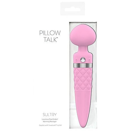 Pillow Talk Sultry Dual Ended Warming Body Wand Massager